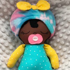 Black Baby Doll, Swaddle Baby, Soft Baby Doll, Tex